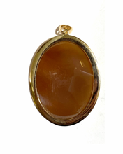 Antique Hand-Carved Cameo Pendant in 9ct Gold