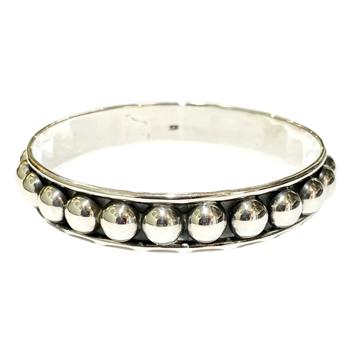 Sterling Silver Thin Bauble Solid Bangle