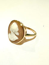 9ct Gold Conch Shell Cameo Dress Ring