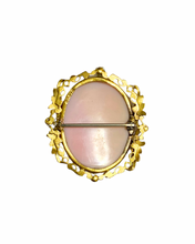 Sterling Silver 18K Gold Plated Conch Shell Cameo