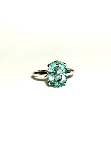 Aquamarine Ring in Sterling Silver