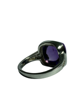 Amethyst and CZ Ring in Sterling Silver