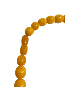 Graduated Butterscotch Amber Necklace 74cm