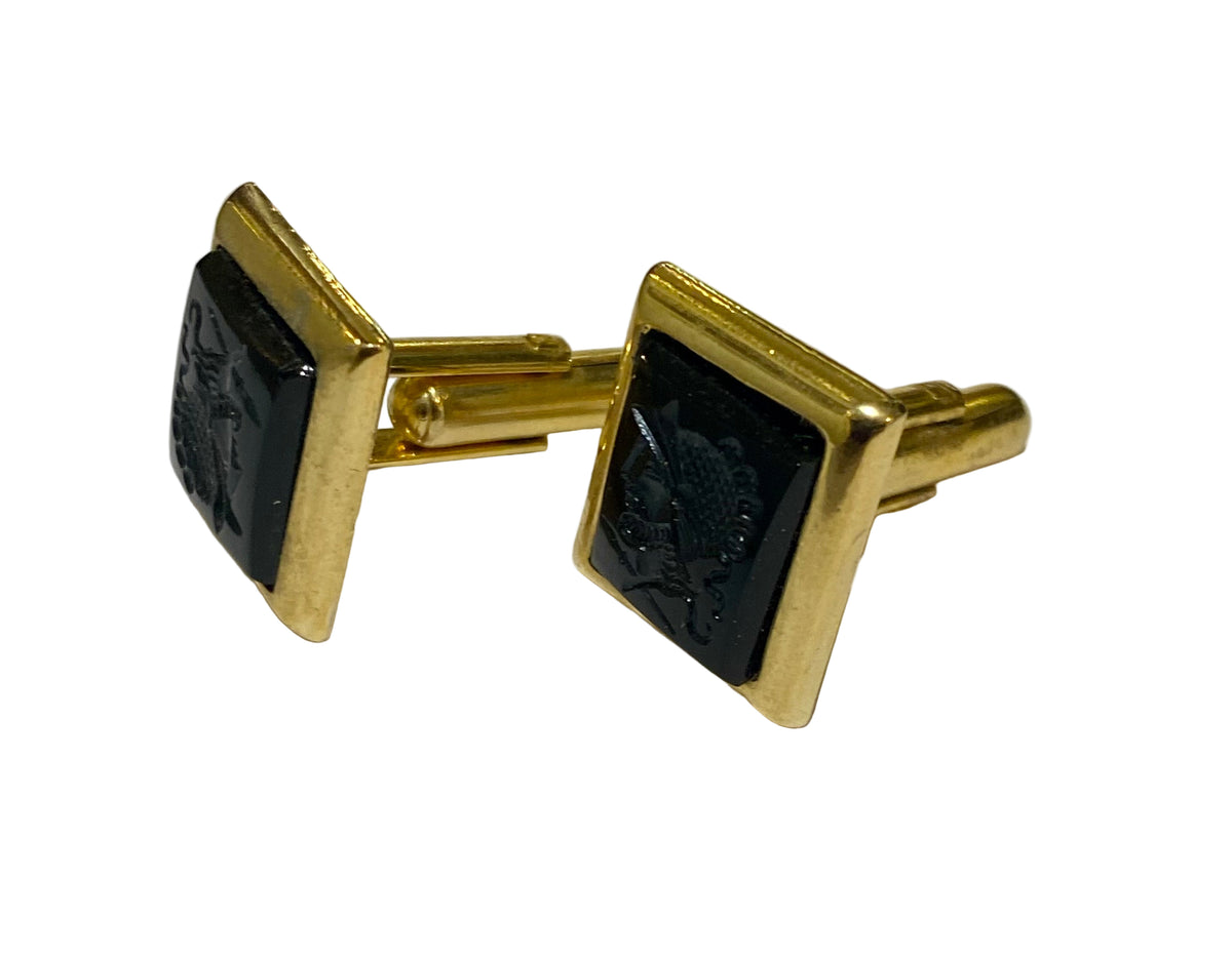 Costume roman intaglio cufflinks