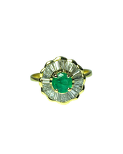 9ct Gold Emerald and Diamond