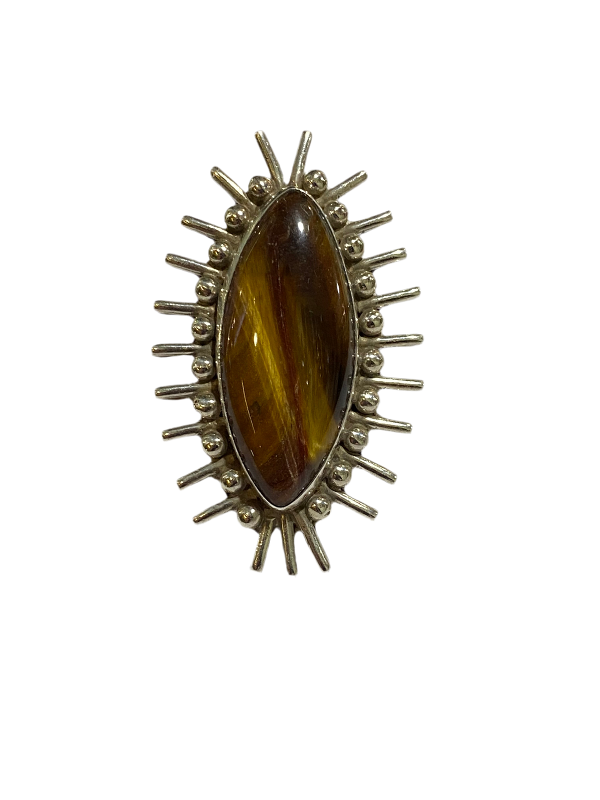 Sterling Silver Tigers Eye Ring