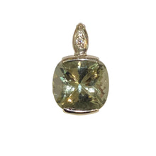 Sterling Silver Prasiolite Pendant – 15mm