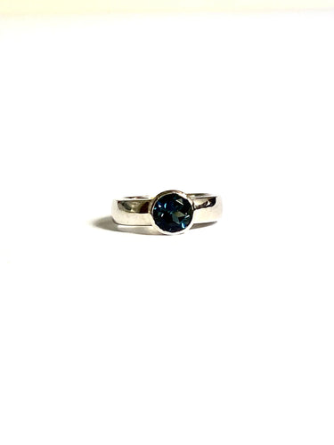 London Blue Topaz in Sterling Silver Ring
