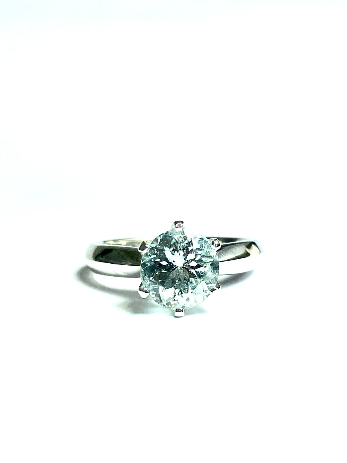 Aquamarine Ring in Sterling Silver