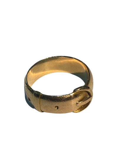 9ct Yellow Gold Belt Buckle Ring