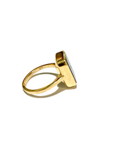 9ct Yellow Gold Bezel Set Onyx Ring with Centre Bezel Set Diamond