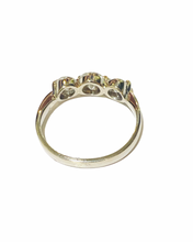 9ct White Gold Diamond Trilogy Ring