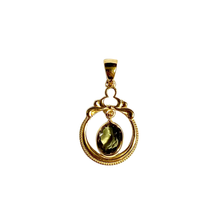 9ct Yellow Gold Green Tourmaline Birthstone Pendant