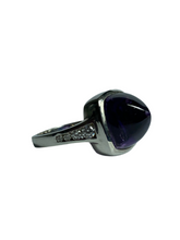 Amethyst and CZ Ring in Sterling Silver