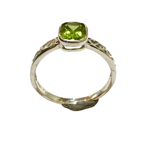 Sterling Silver Peridot Ring