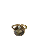 9ct Yellow Gold 5ct Smokey Quartz Ring
