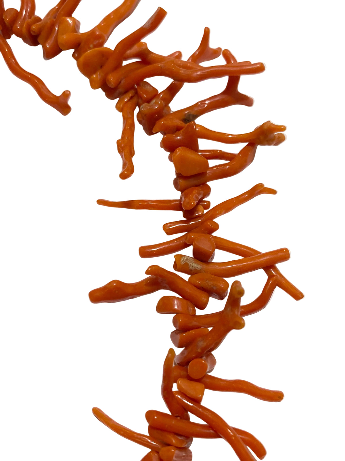 Graduated Branch Coral Necklace