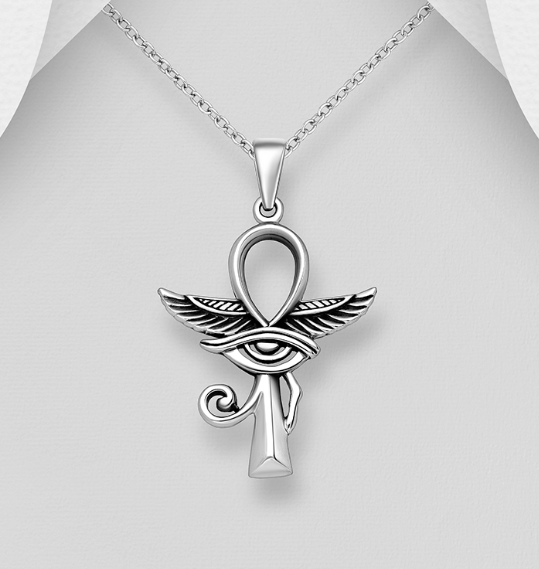 Sterling Silver Eye of Ra Pendant