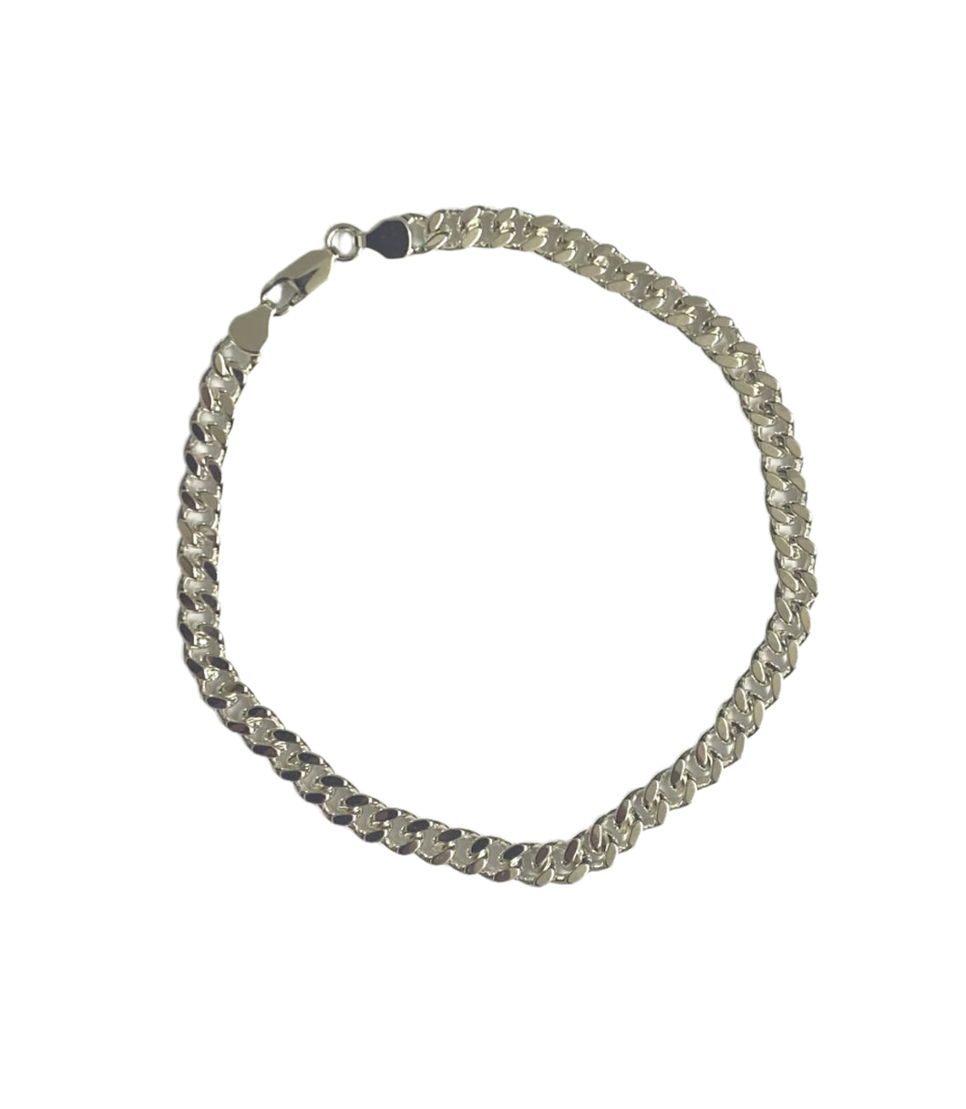 Sterling Silver Cuban Link Bracelet