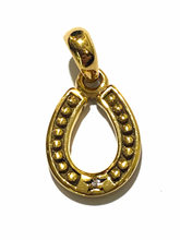 Sterling Silver Gold Plated Horse Shoe Pendant