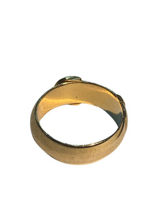 9ct Yellow Gold Belt Buckle Ring