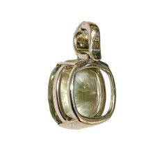 Sterling Silver Prasiolite Pendant – 15mm