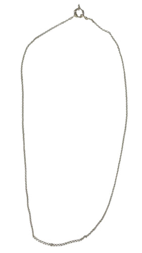 Sterling Silver Cable Chain featuring a Springring clasp