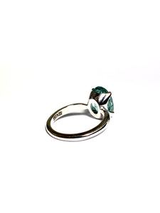 Aquamarine Ring in Sterling Silver