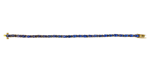 London Blue Topaz Bracelet Sterling Silver Gold Plate