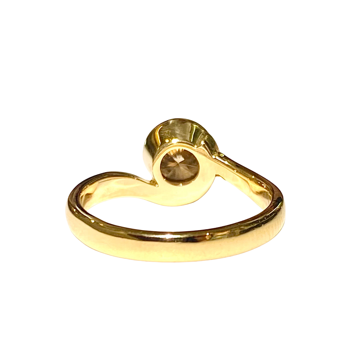 18ct Yellow Gold 1ct Cognac Diamond Statement Ring