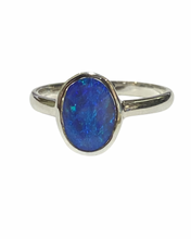 Sterling Silver Semi Black Opal Ring Assortment