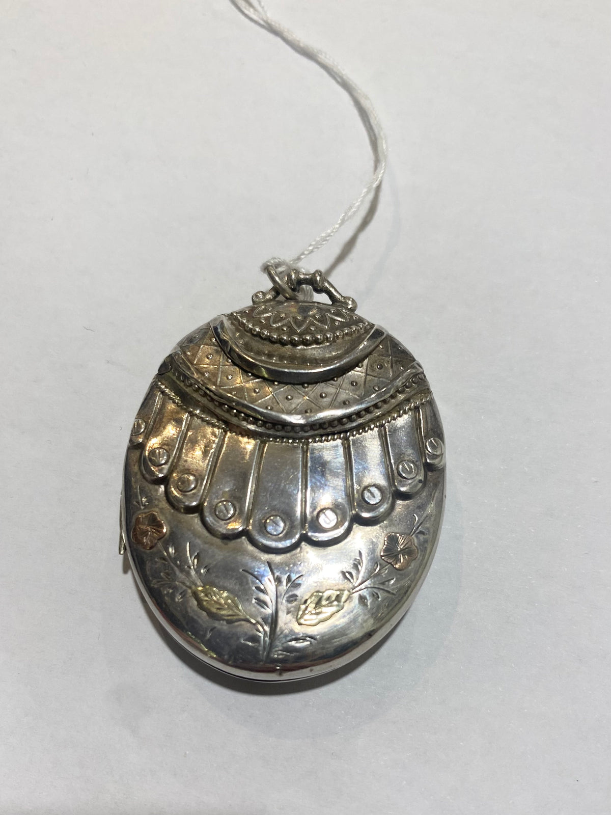 1880’s Silver Locket with a Repoussé style
