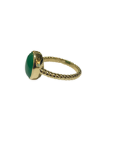 9ct Yellow Gold 3ct Jadeite Ring