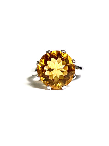 Citrine Ring in Sterling Silver