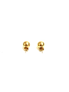 9ct Yellow Gold Large Ball Stud Earrings
