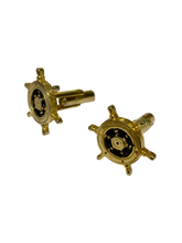 Costume ships wheel cufflinks