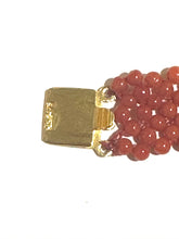 9ct Gold Coral Bracelet