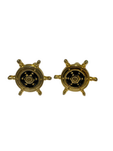 Costume ships wheel cufflinks