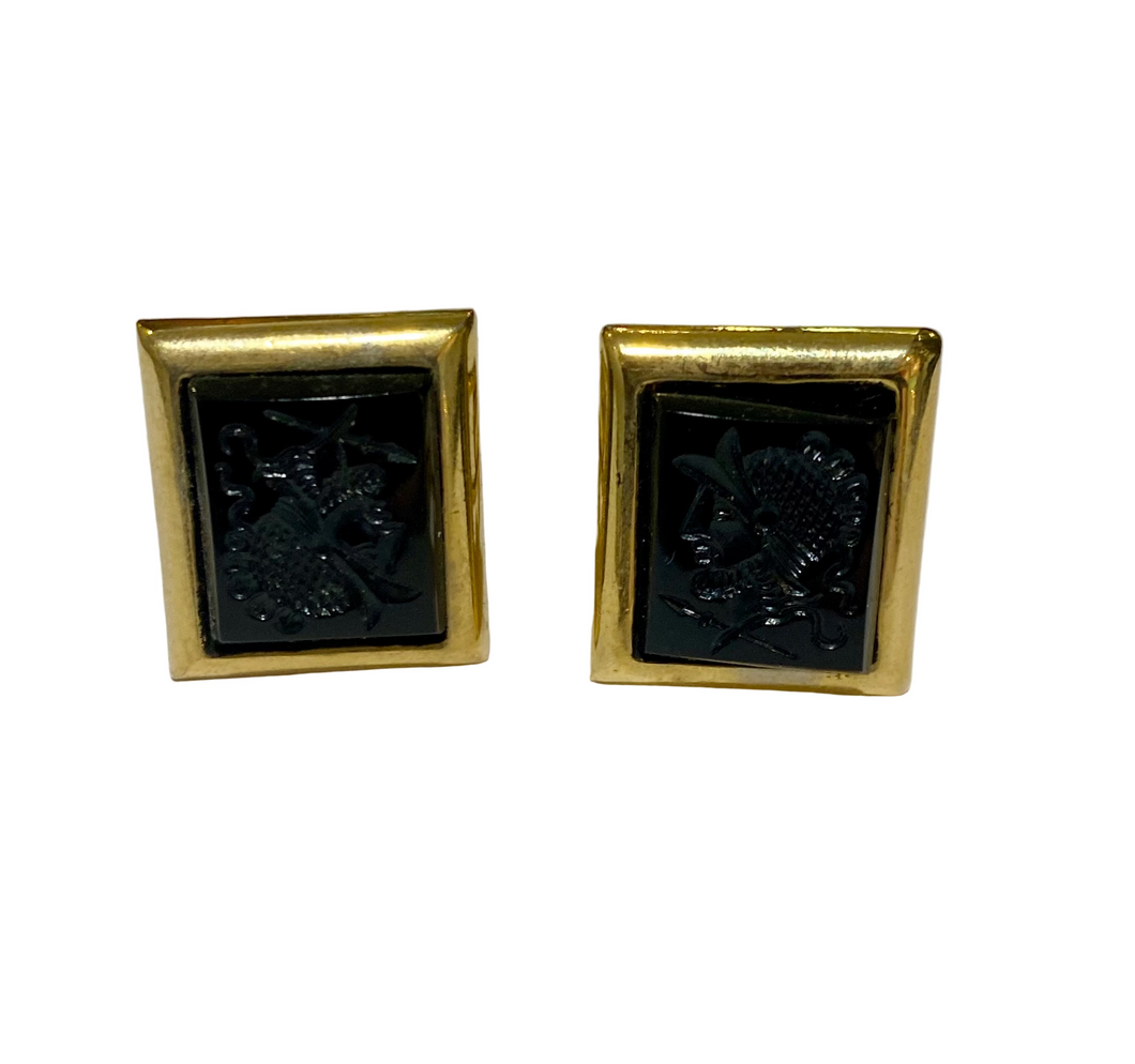 Costume roman intaglio cufflinks