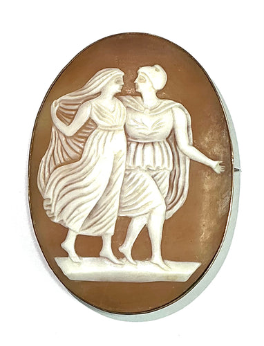 9ct Gold Grecian Cameo Brooch