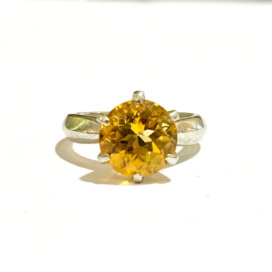 Sterling Silver Citrine Ring