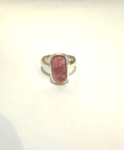 Sterling Silver 5ct Pink Tourmaline Cabochon Ring