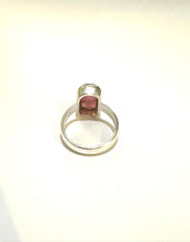 Sterling Silver 5ct Pink Tourmaline Cabochon Ring