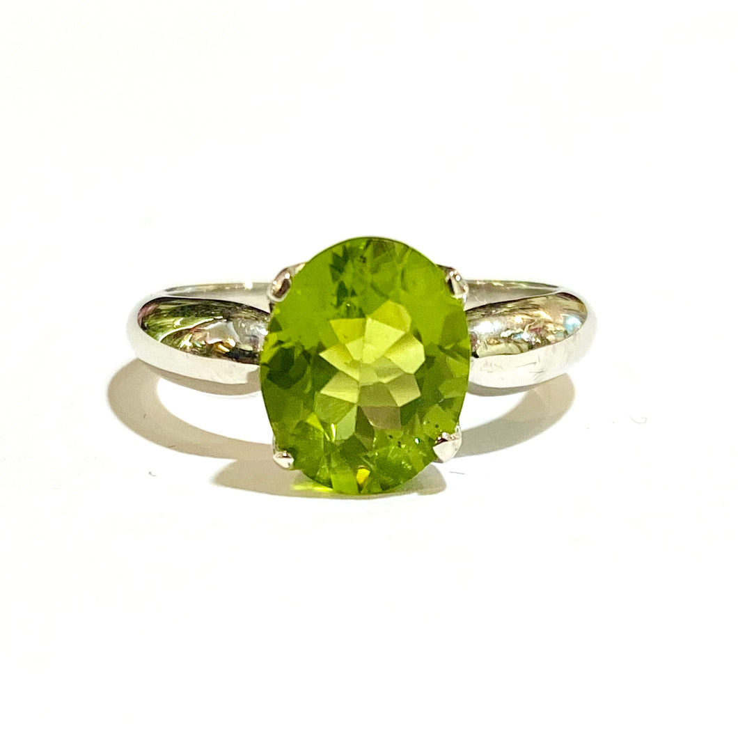 Sterling Silver Peridot Ring