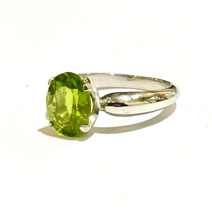 Sterling Silver Peridot Ring
