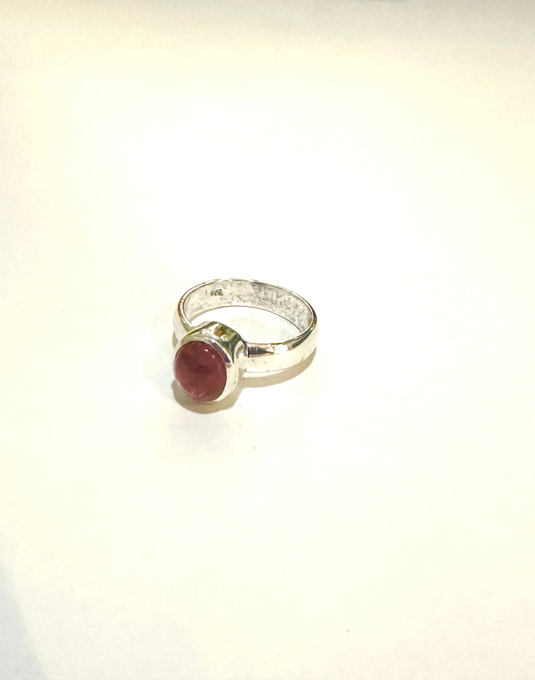 Sterling Silver 1ct Pink Tourmaline Ring