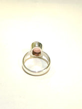 Sterling Silver 3ct Pink Cabochon Tourmaline Ring