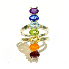 Sterling Silver Multi Gemstone Ring