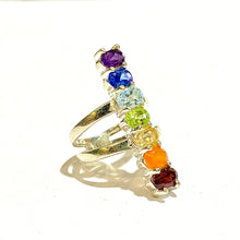 Sterling Silver Multi Gemstone Ring