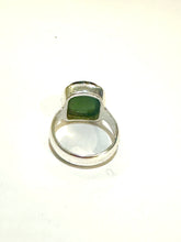 Sterling Silver 5ct Green Tourmaline Cabochon Ring